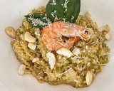 Foto del paso 6 de la receta: Risotto al pesto con gambas