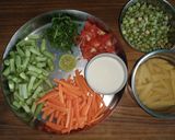 A picture of step 3 of Veg Pulao.