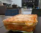 A picture of step 8 of Veggie pastichio.
