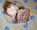 Foto del paso 3 de la receta: Desayuno rápido y sencillo (Huevo en canasta y Pan con maní)