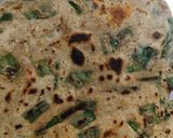 A picture of step 2 of Green onion paratha.