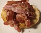Pancetta and poached egg on toasted oregano bread recipe step 2 photo