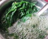 A picture of step 1 of Green Green PALAK PANEER.
