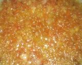 A picture of step 1 of Beans & spags.