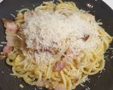 Une image de l'étape 9 de Pâtes carbonara.