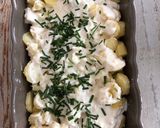 Une image de l'étape 3 de Gratin de pommes de terre au boursin.