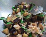 A picture of step 2 of Neem and Eggplant Neem begun.