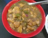 A picture of step 3 of Chicken chilli.