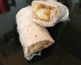 A picture of step 4 of My Apple&Sauce wrap an also Egg&Sweetcorn Sandwich childs picnic.