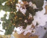 A picture of step 6 of Papdi chaat.