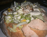 Foto del paso 4 de la receta: Pan relleno con ensalada César 👣