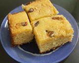 A picture of step 4 of Blondie (White chocolate brownie).