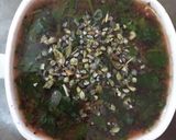 A picture of step 2 of Green soup(Pot herb/bathua).