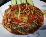 A picture of step 4 of Spicy Papaya Salad with Fermented Fish Sauce.