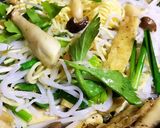 Hình bước làm 3 của món Hủ Tiếu Mì Xào Chay