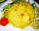 A picture of step 6 of Aloo ki tahri.