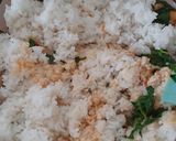 Foto langkah ke 4 dari resep Nasi Bakar Jamur Teri Kemangi.