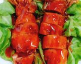 Hình bước làm 3 của món Nấm cuộn sauce cà