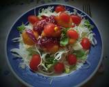 Rántott camambert,friss salátával,áfonya lekvárral 🧀🥗🫐🥂 recept lépés 2 foto