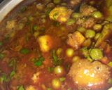 A picture of step 1 of Matar Paneer.