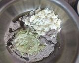 A picture of step 1 of Kuttu paneer aur grated lauki ka puri.