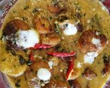 A picture of step 6 of Shahi paneer kofta.