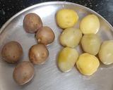 A picture of step 1 of Farali Grilled Potatoes with Sesame seeds.