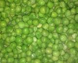 A picture of step 3 of Potato boat loaded with paneer bhurji in green peas gravy.