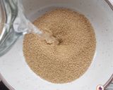 A picture of step 1 of Rajgira Seeds Upma.