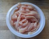 Foto del paso 1 de la receta: 226. Tiras de pollo con tomate