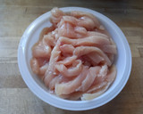 Foto del paso 1 de la receta: 226. Tiras de pollo con tomate