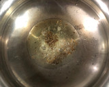 A picture of step 4 of Mutter Paneer (paneer from rice).