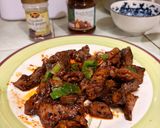 Foto langkah ke 6 dari resep Sapi Lada Hitam Sambal Sichuan.