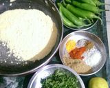 A picture of step 1 of Stuff mirchi masala.