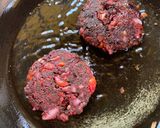 A picture of step 4 of Amaranth Burger.