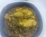 A picture of step 5 of Chicken with spinach.