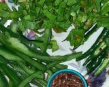 A picture of step 6 of Tadka Green pulao.