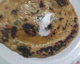 A picture of step 4 of Flak seeds veg chilla.