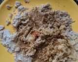 A picture of step 2 of Arbi ke kebab.