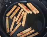 A picture of step 8 of Fish and chips with polenta fries.