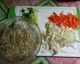 Foto langkah ke 2 dari resep Lumpia Jagung Pedas Dower with Vegetable Color.