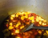 A picture of step 3 of Alu Tahari (Aloo rice).