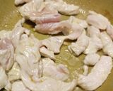 A picture of step 2 of Lemon chicken salad, crispy pancetta & my zingy salad dressing.