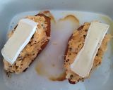 Zöldfűszeres, sajtos, húsmentes batáta csónak recept fázis 3 fotója