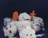 A picture of step 4 of YUMMY PUMPKIN CHEESECAKE TRUFFLE MUMMIES (NO BAKE) #halloween.