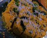 A picture of step 10 of Khaman Dholka.