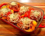 A picture of step 5 of Mike's Meat Stuffed Bell Peppers.