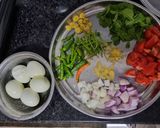 A picture of step 1 of Afghani egg curry.