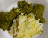 A picture of step 2 of Matar Paratha.