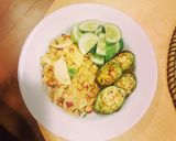 รูปขั้นตอนการทำที่ 9 ของ ข้าวกล้องผัดอกไก่ยอ Low Fat สมุนไพร